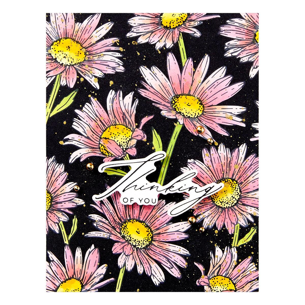 Spellbinders Daisy Shower Press Plate from the Yana's Daisies Collection by Yana Smakula