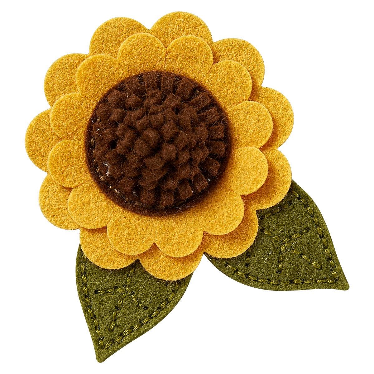 Spellbinders Felt Sunflower Bloom Etched Dies from the Summer Felt Stitch & Create Collection by Nichol Spohr - Spellbinders - 4