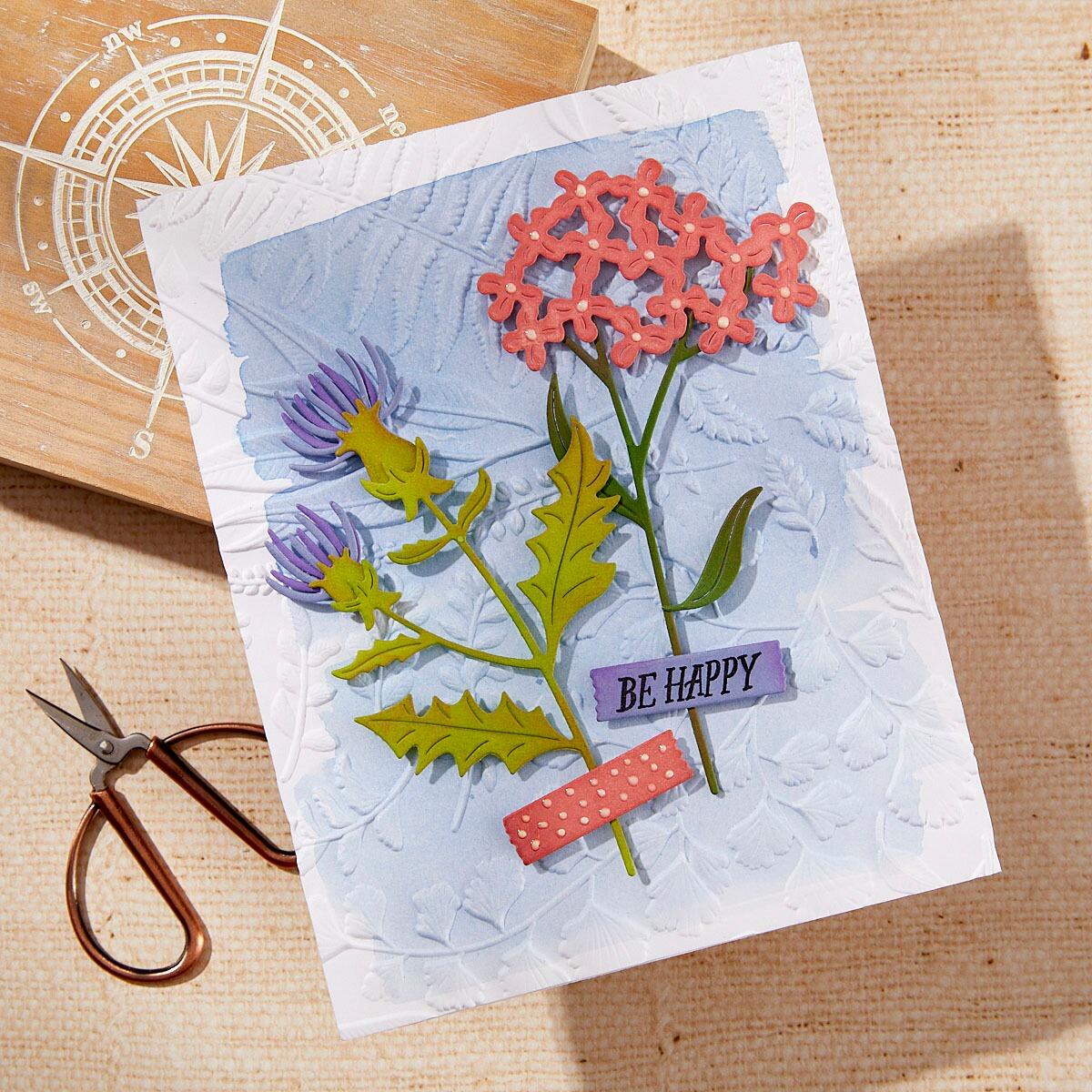 Spellbinders Field Notes Wildflowers Etched Dies from the Field Notes Collection