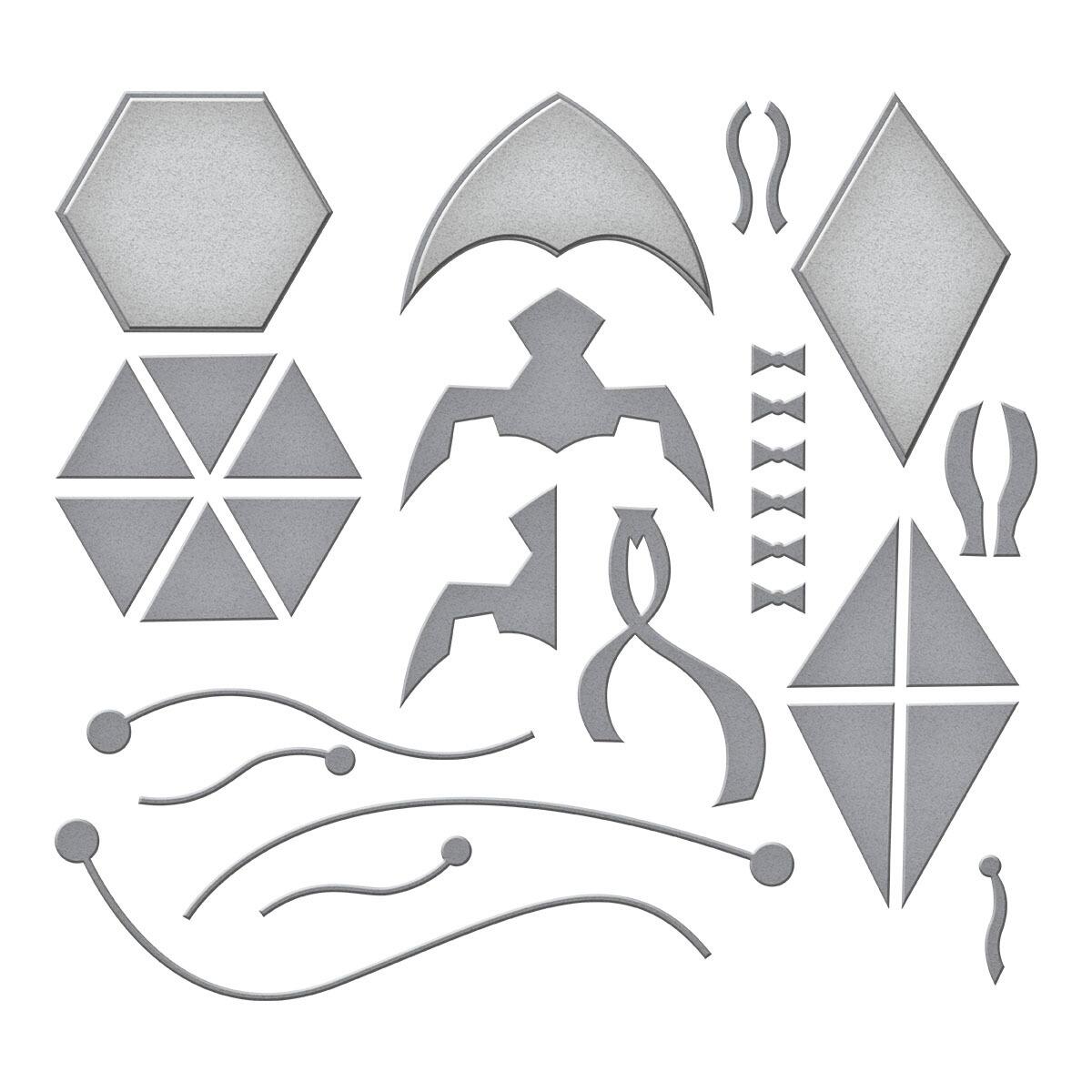 Spellbinders Fly a Kite Etched Dies from the Sky's the Limit Collection by Simon Hurley