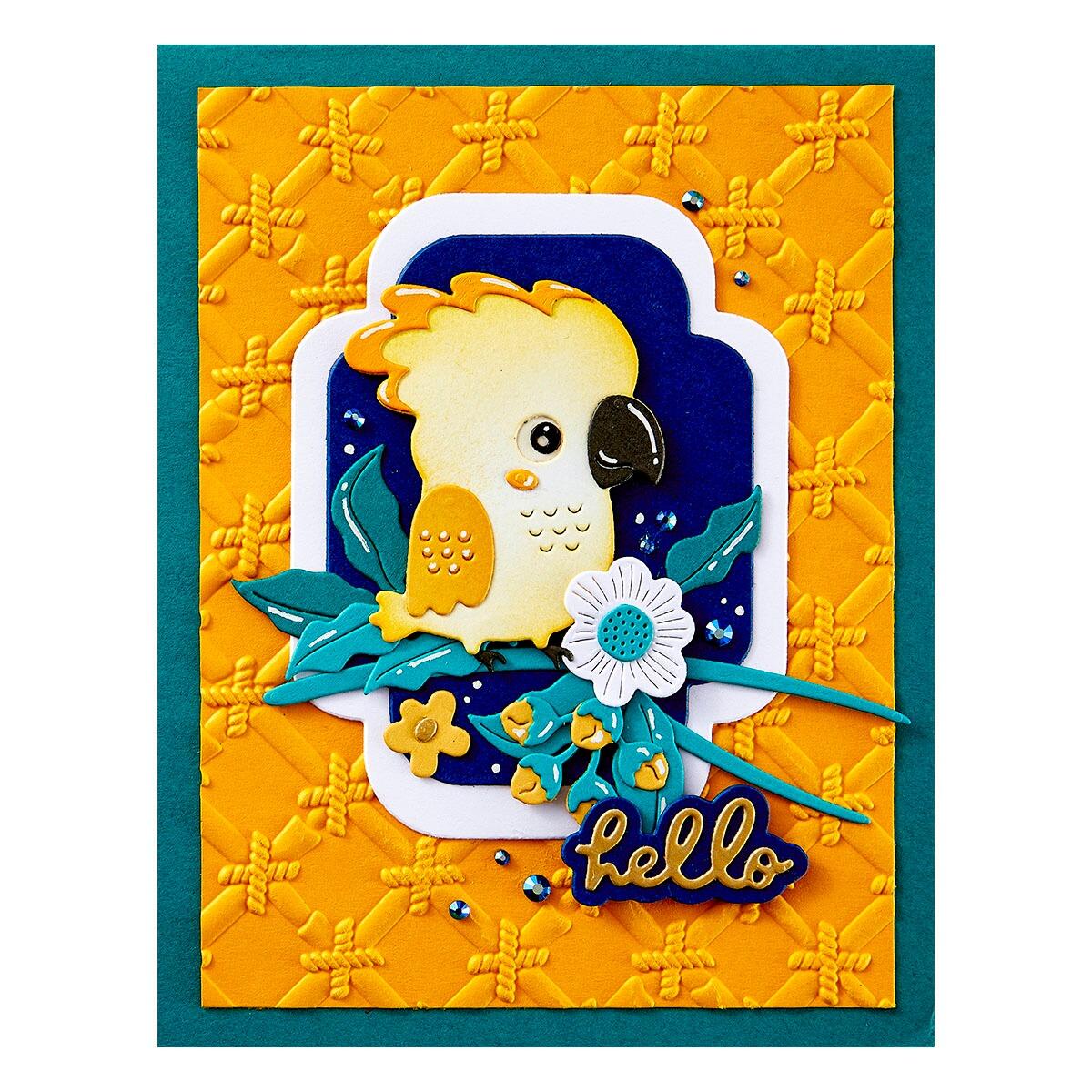 Spellbinders Free Hugs Oscar Etched Dies from the Cheerful Chirps Collection - Spellbinders - 4