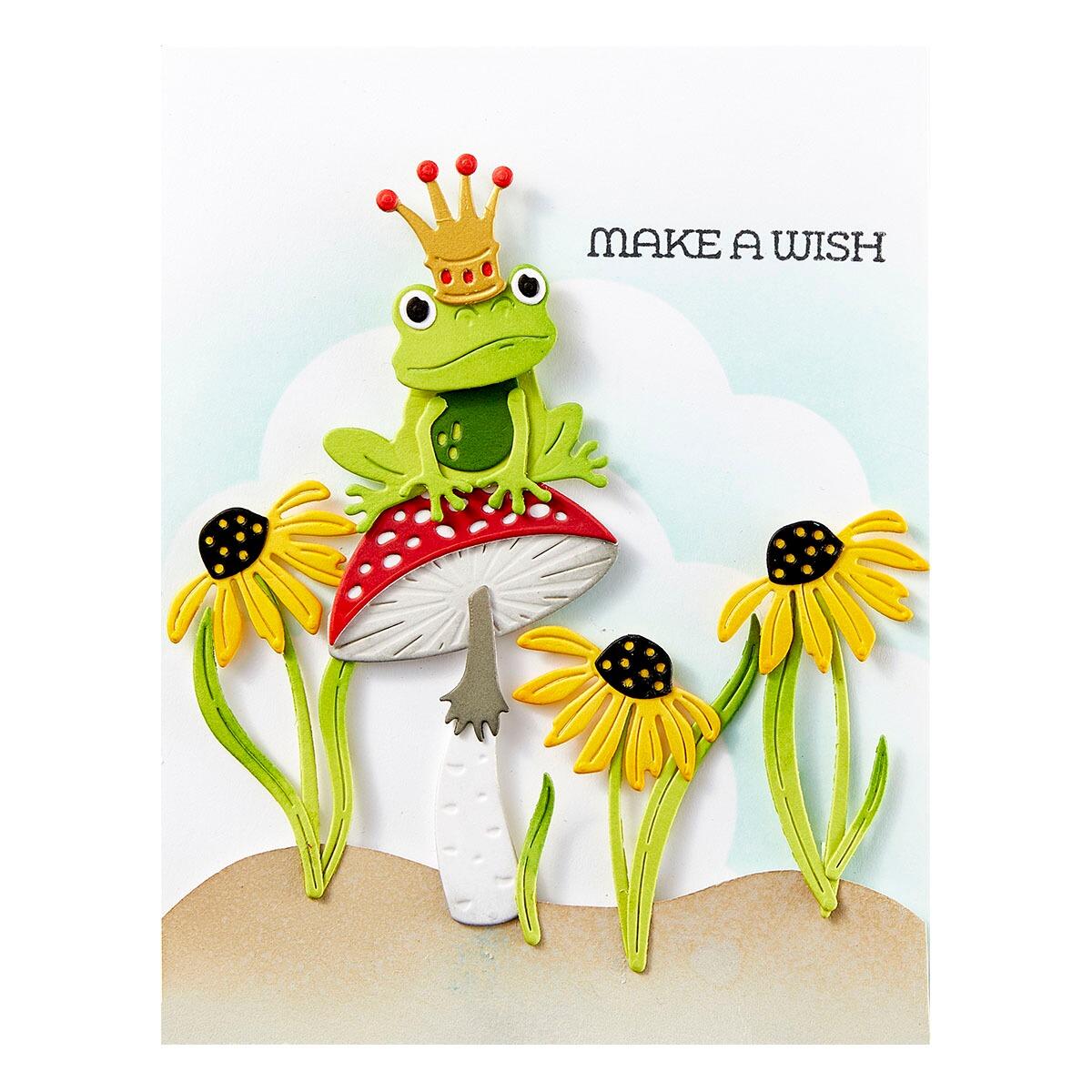 Spellbinders Frog Prince Etched Dies from the Jump for Joy Collection