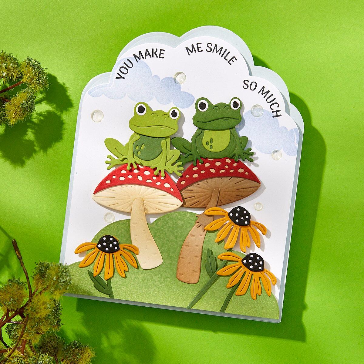 Spellbinders Frog Prince Etched Dies from the Jump for Joy Collection
