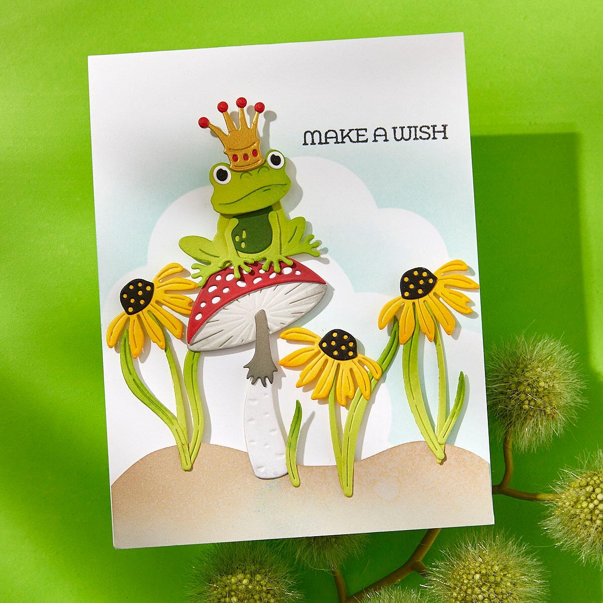 Spellbinders Frog Prince Etched Dies from the Jump for Joy Collection