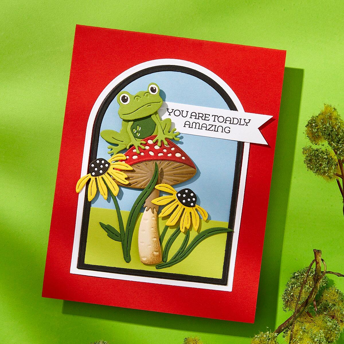 Spellbinders Frog Prince Etched Dies from the Jump for Joy Collection