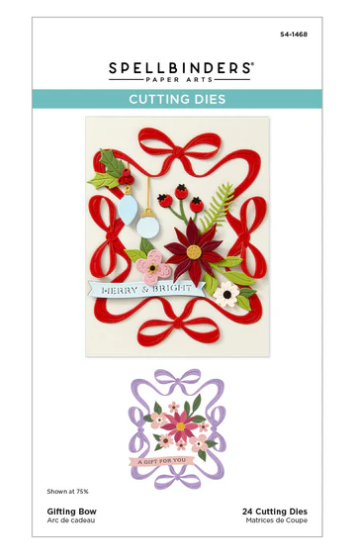 Spellbinders Gifting Bow Etched Dies from the Merry Moments Collection