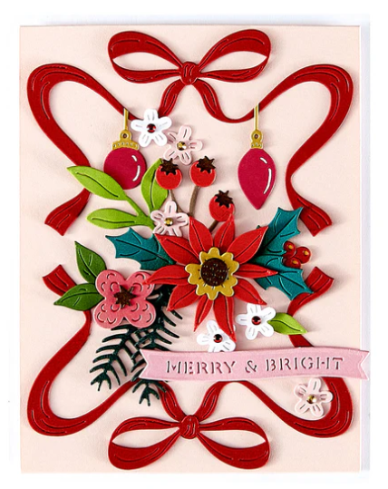 Spellbinders Gifting Bow Etched Dies from the Merry Moments Collection