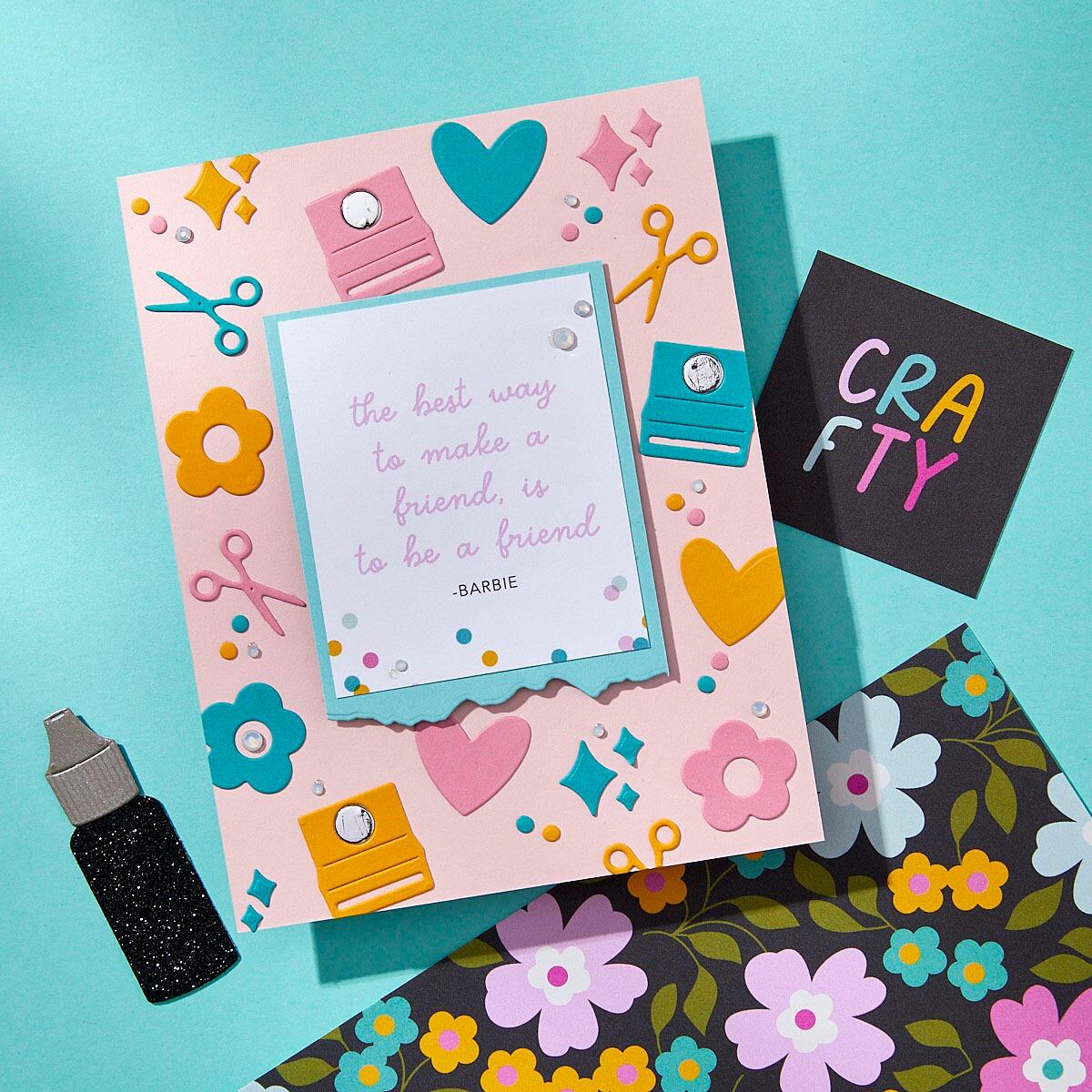 Spellbinders Labels & Icons Etched Dies from the Crafty Babe Collection with Simple Stories