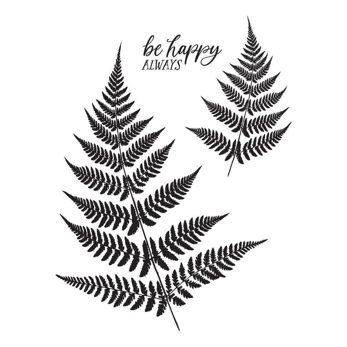 Spellbinders Lush Ferns BetterPress Plate from the Field Notes Collection