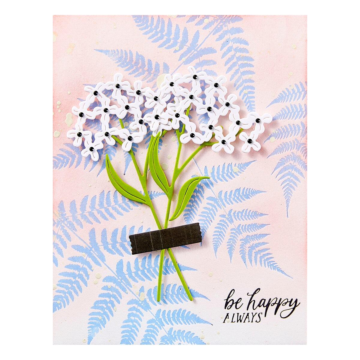Spellbinders Lush Ferns BetterPress Plate from the Field Notes Collection