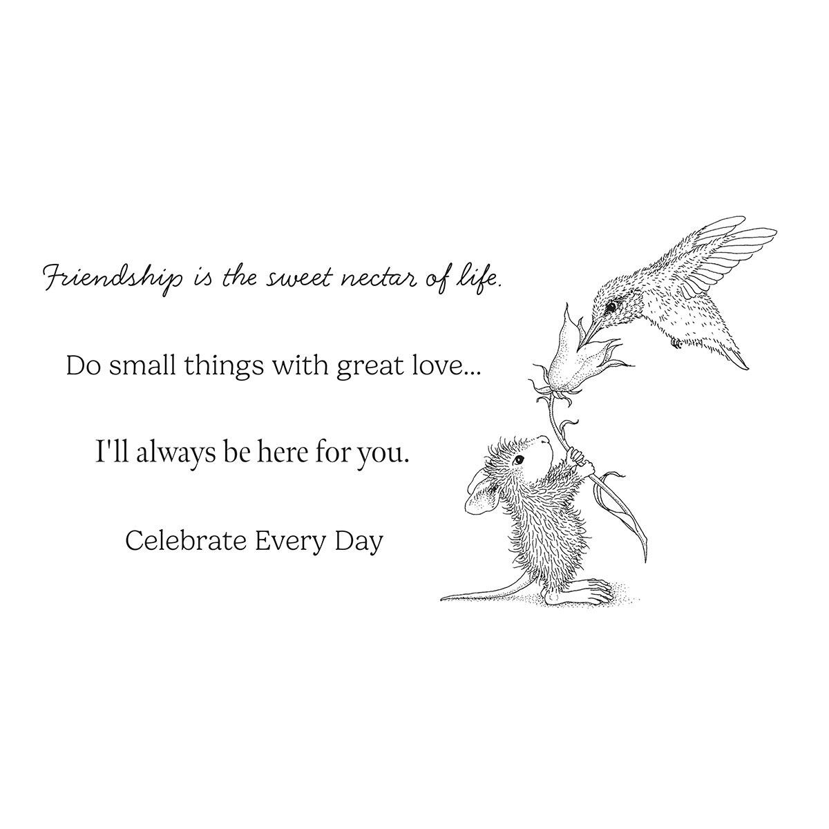 Spellbinders Sweet Nectar Cling Rubber Stamp Set from the House-Mouse Rare Bloom Collection