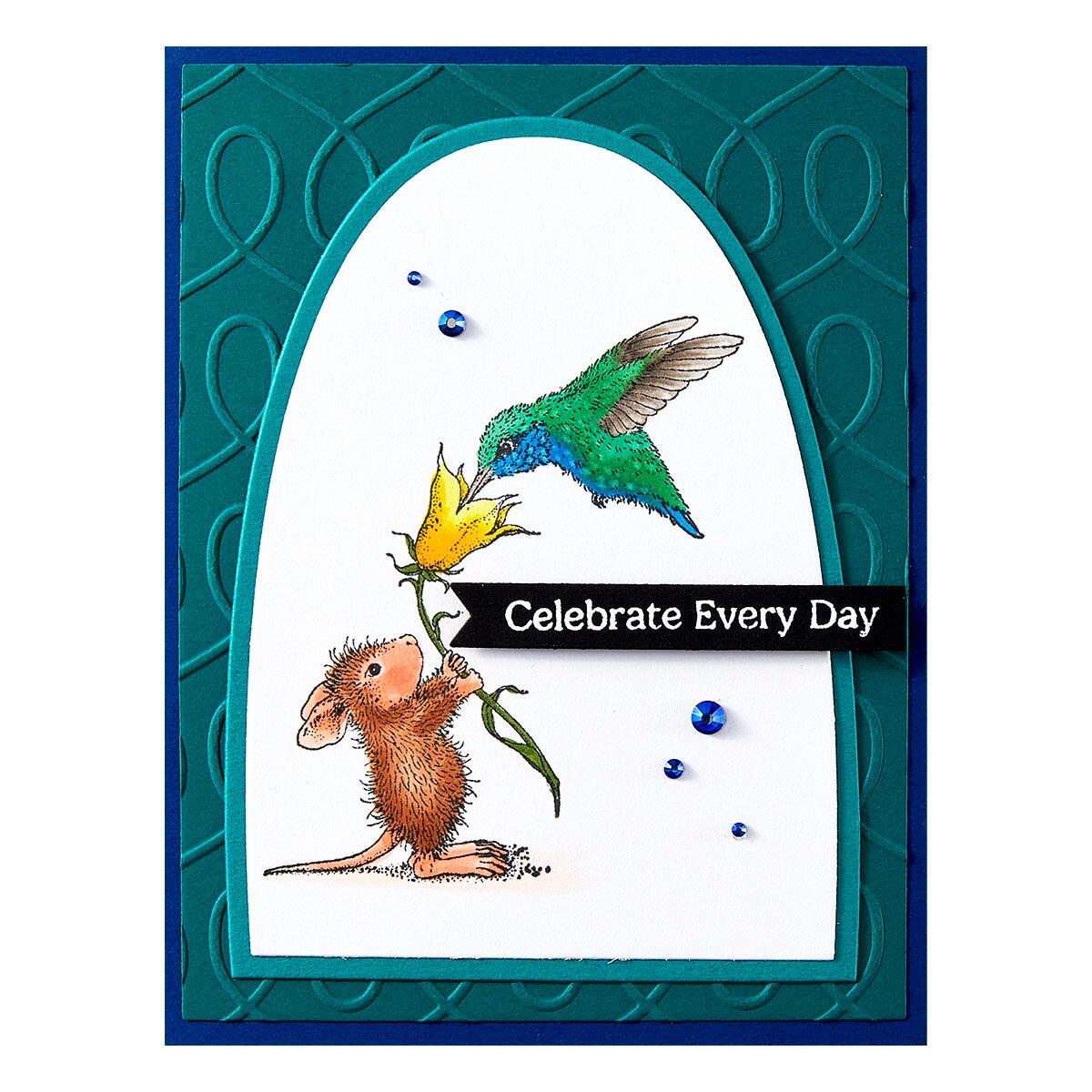 Spellbinders Sweet Nectar Cling Rubber Stamp Set from the House-Mouse Rare Bloom Collection