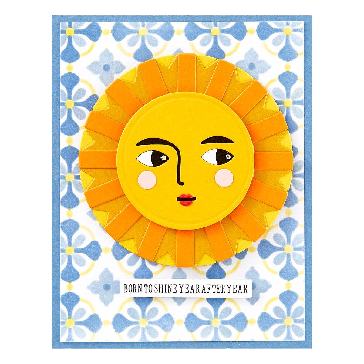 Finished Project Spellbinders Under the Sun Etched Dies from the La Dolce Vita Collection