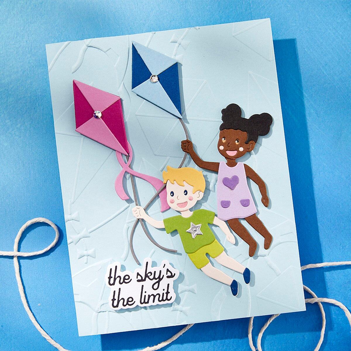 Spellbinders Up and Away Etched Dies from the Sky's the Limit Collection by Simon Hurley