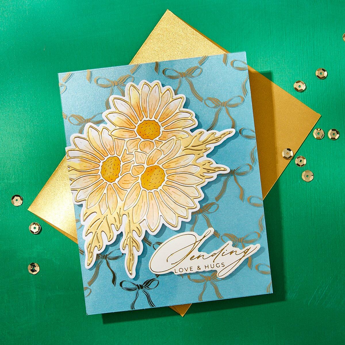 Spellbinders Yana's Daisies Etched Dies from the Yana's Daisies Collection by Yana Smakula