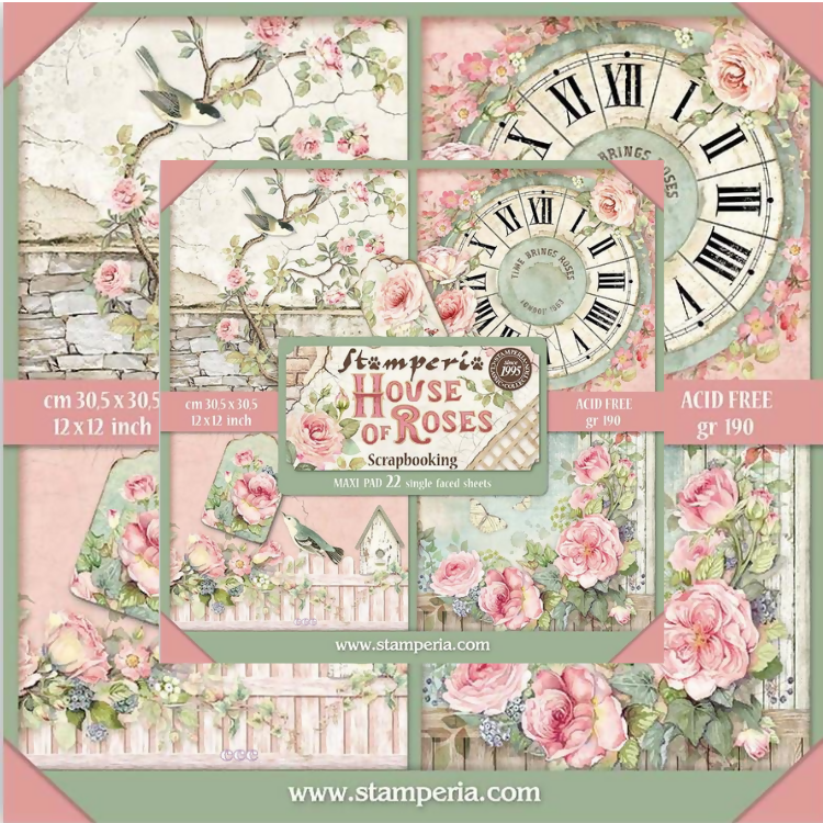 Stamperia House of Roses Memory book kit (1)