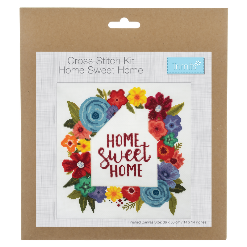 Trimits Home Sweet Home Large Cross Stitch Kit