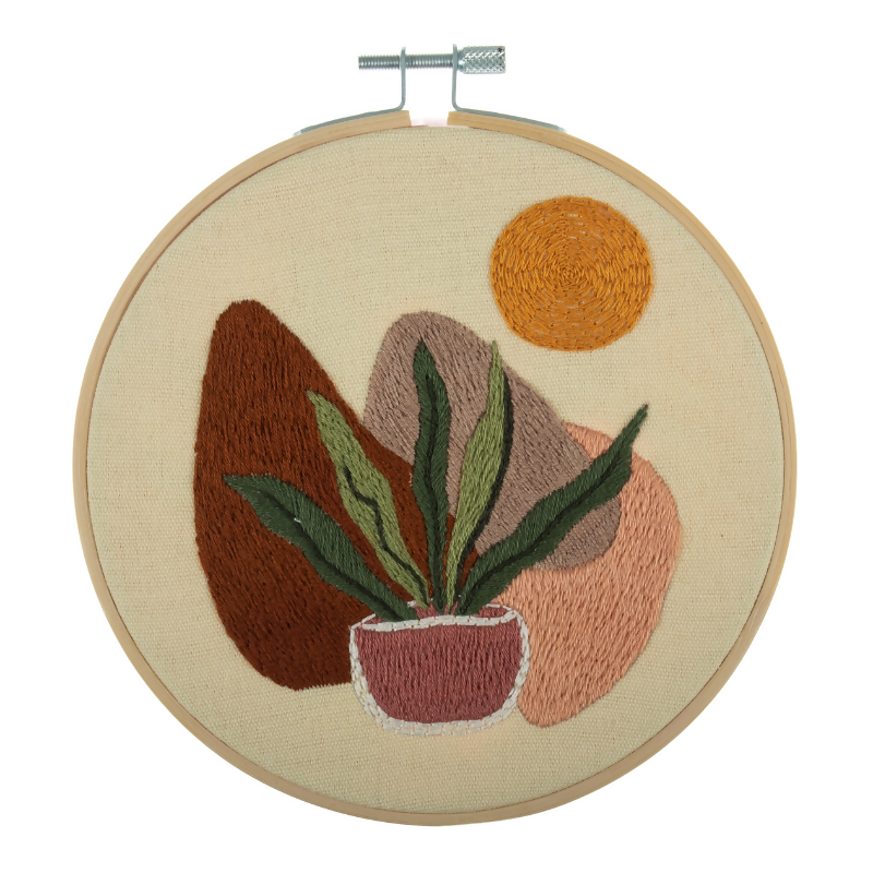 Trimits Nature Embroidery Hoop Kit Finished Results