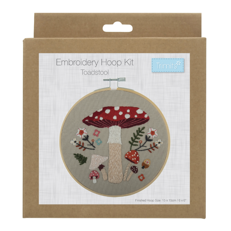 Trimits Toadstool Embroidery Hoop Kit