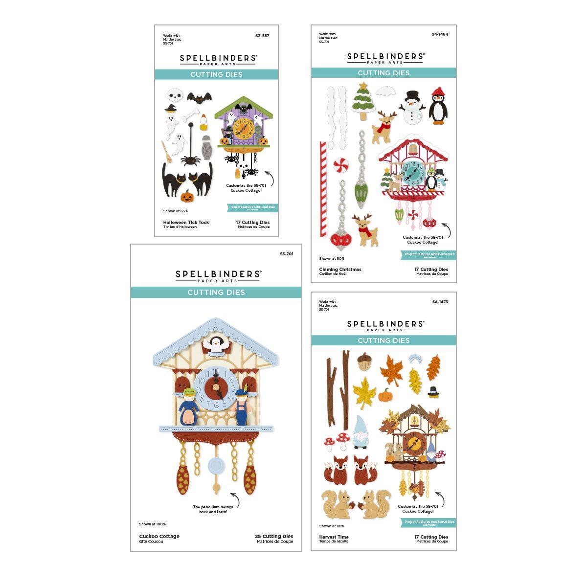 Spellbinders Cuckoo Cottage Die Bundle