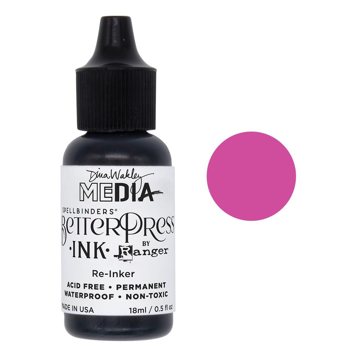 Magenta BetterPress Reinker by Dina Wakley
