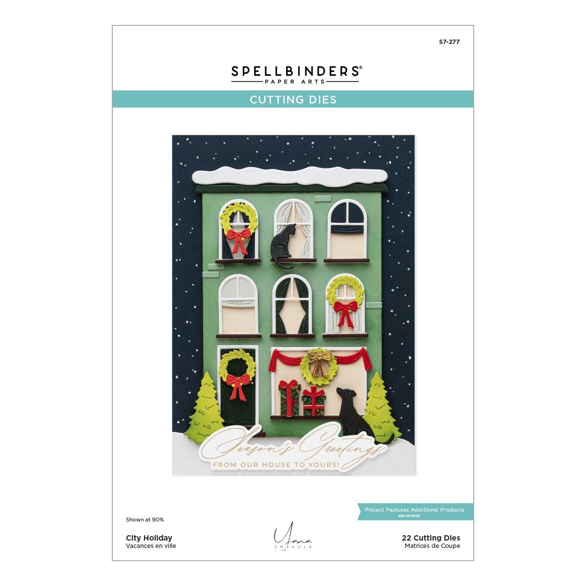 Spellbinders City Holiday Etched Dies from the City Holiday Collection by Yana Smakula