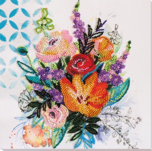 Abris Art. Blooming Flowers Beading Kit