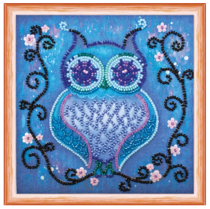 Abris Art. Blue Owl Beading Kit