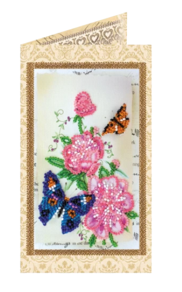 Abris Art. Flowers and Butterfly Beading Kit