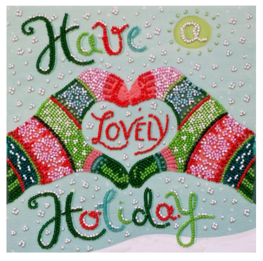 Abris Art. Have a lovely holidays Beading Kit