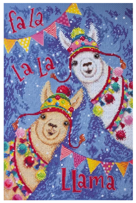 Abris Art. La La Llamas Cross Stitch Kit -  Abris. Art - 1