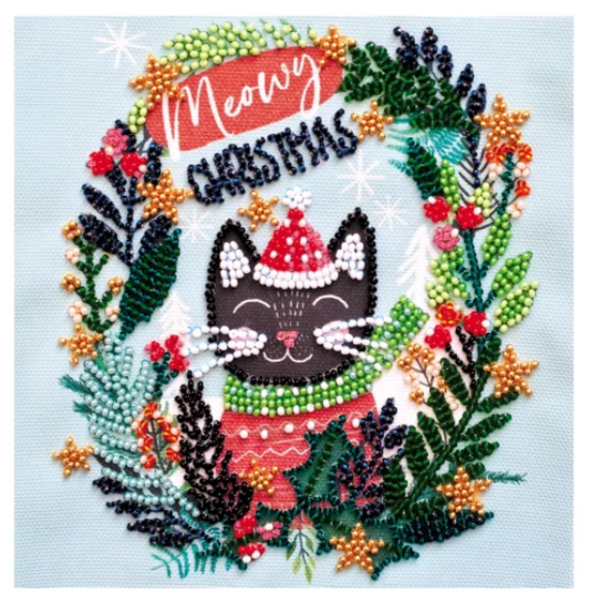 Abris Art. Meow Christmas Beading Kit
