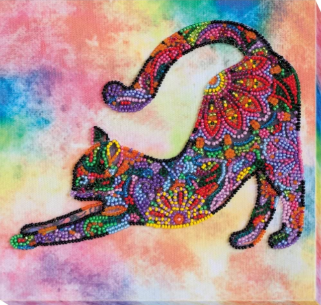 Abris Art. Playful Kitten Beading Kit