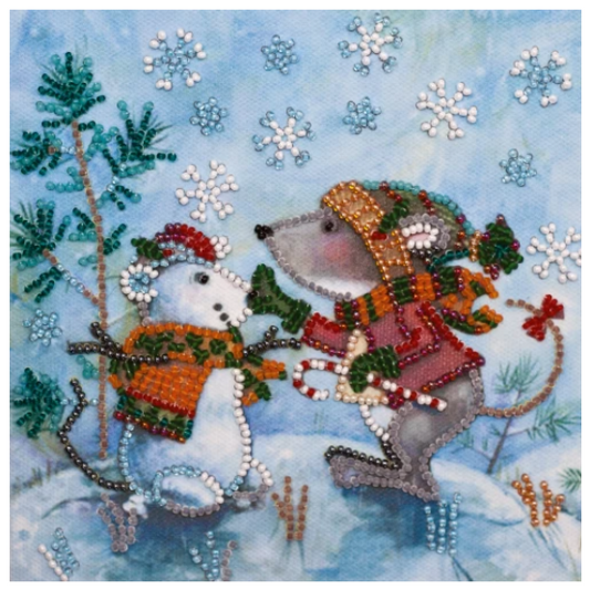 Abris Art. Snow friend Beading Kit