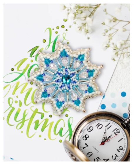 Abris Art. Snowflake Small Beading & Gems Kit