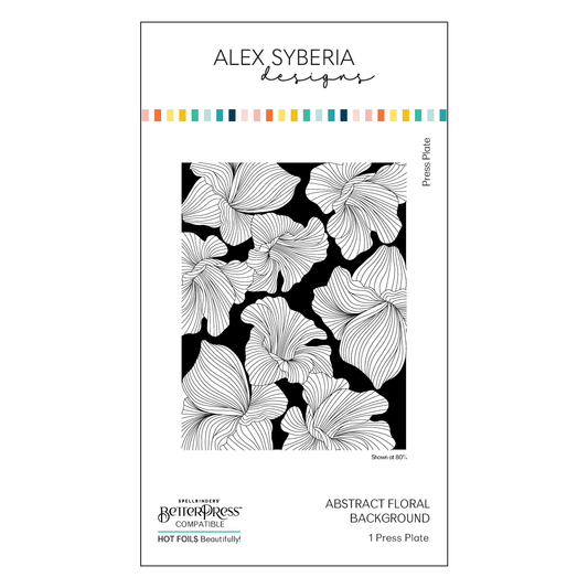 Alex Syberia Designs Abstract Floral Background Press Plate