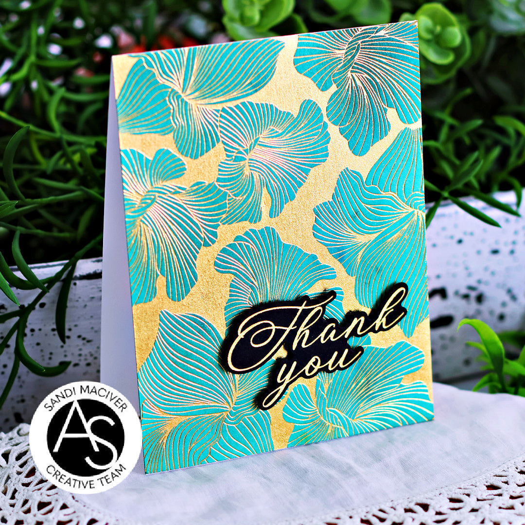 Alex Syberia Designs Abstract Floral Background Press Plate
