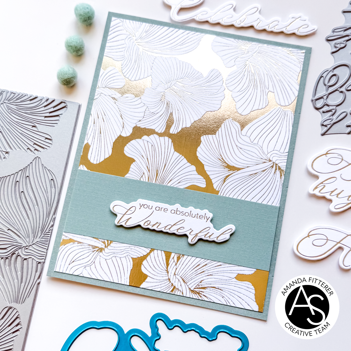 Alex Syberia Designs Abstract Floral Background Press Plate