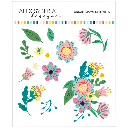 Alex Syberia Designs Andalusia Wildflowers Die Set