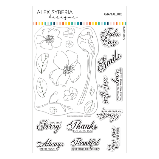 Alex Syberia Designs Avian Allure Stamp Set
