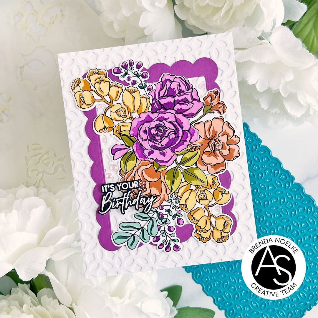 Alex Syberia Designs Birthday Bouquet Stamp Set