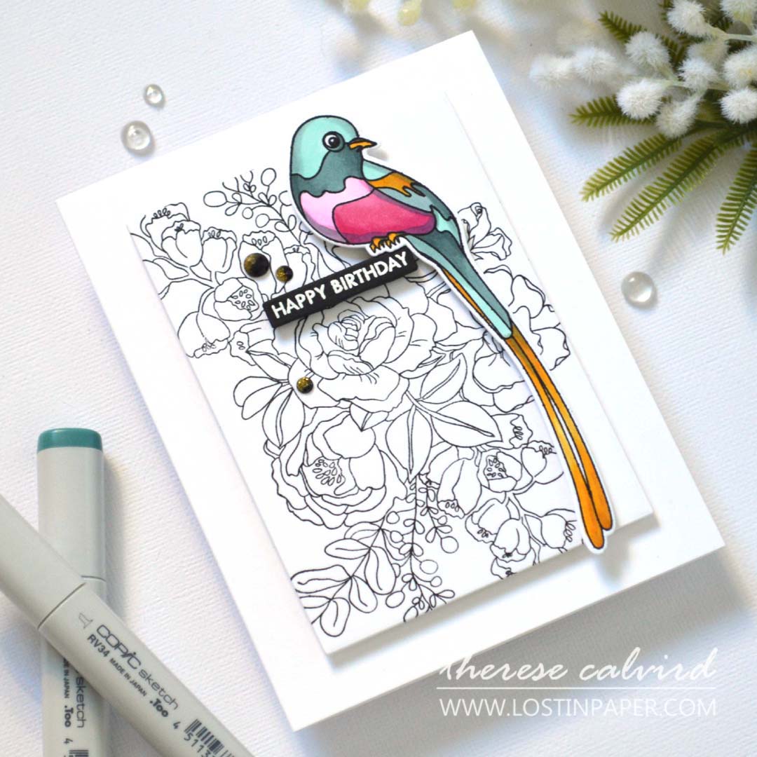 Alex Syberia Designs Birthday Bouquet Stamp Set