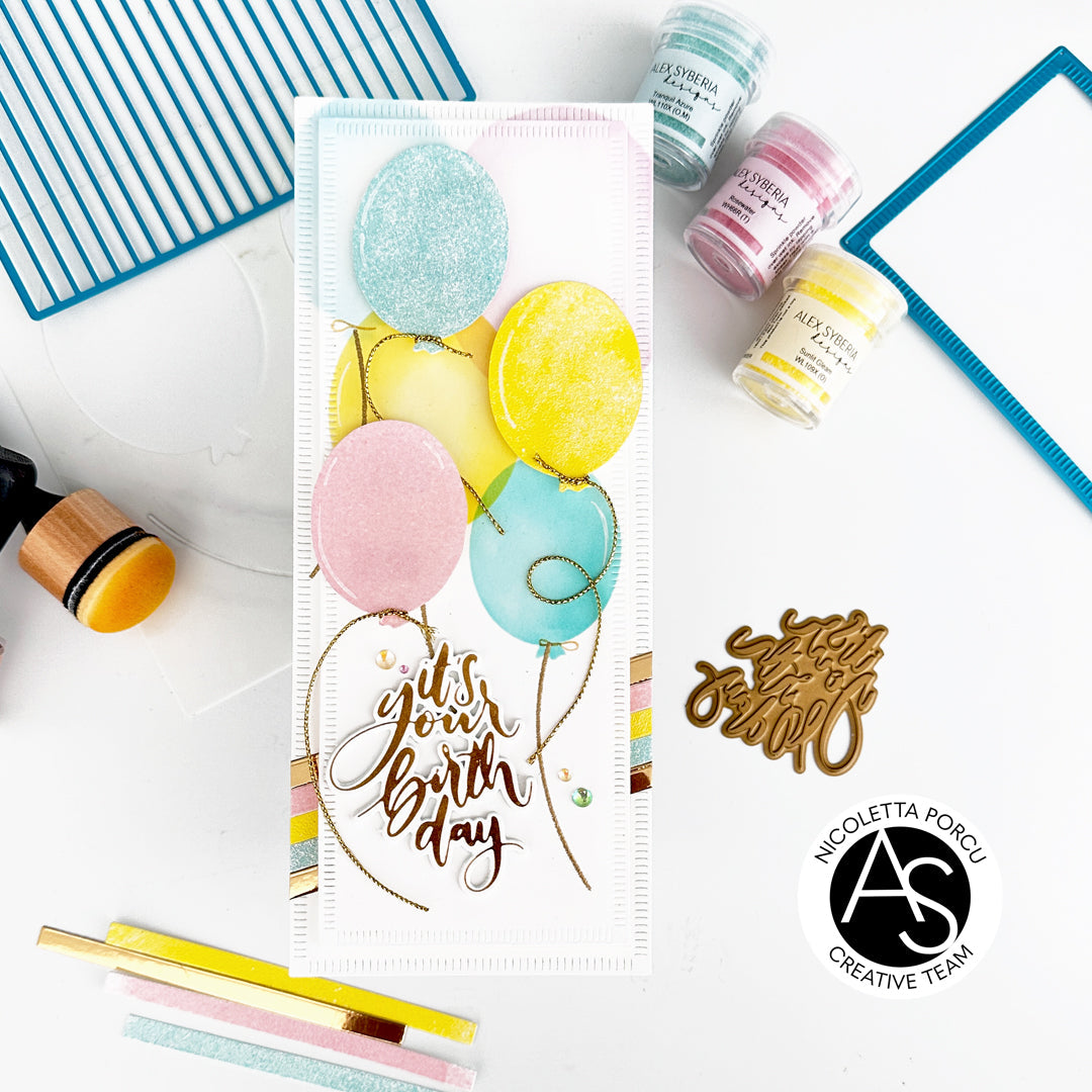 Alex Syberia Designs Bokeh Balloons Stencil