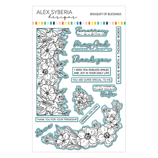 Alex Syberia Designs Bouquet of Blessings Die Set