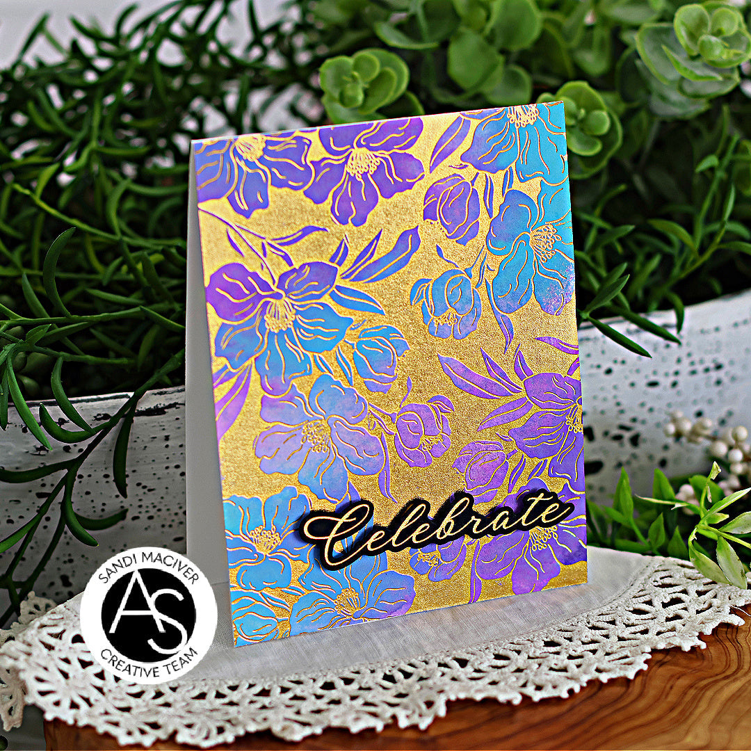 Alex Syberia Designs Charming Floral Background Stencil Set