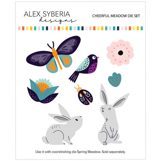 Alex Syberia Designs Cheerful Meadow Die Set