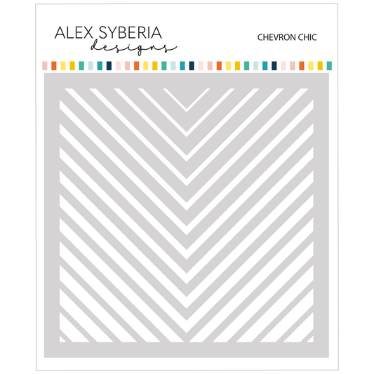 Alex Syberia Designs Chevron Chic Stencil