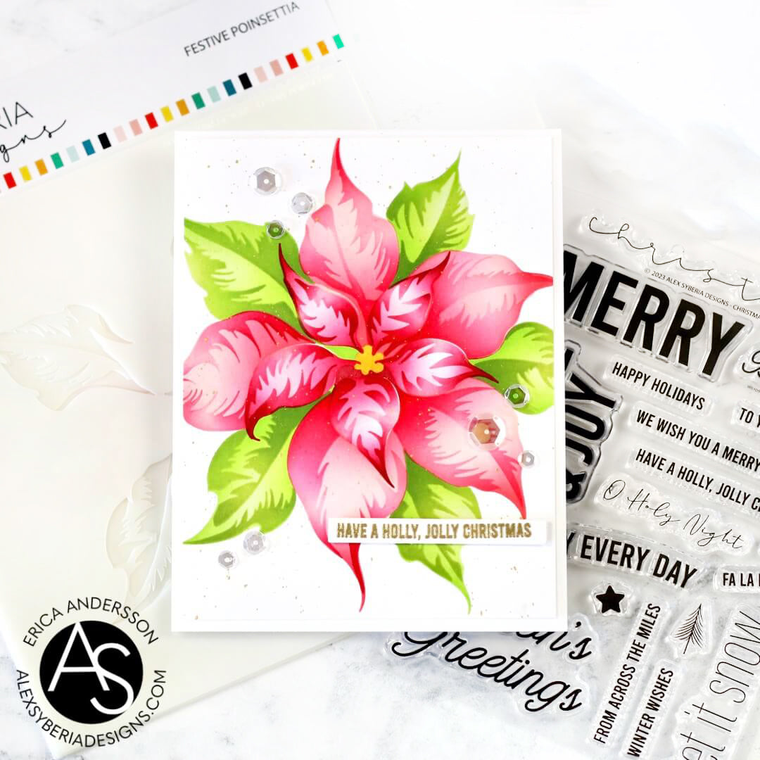 Alex Syberia Designs Christmas Sentiments Stamp Set