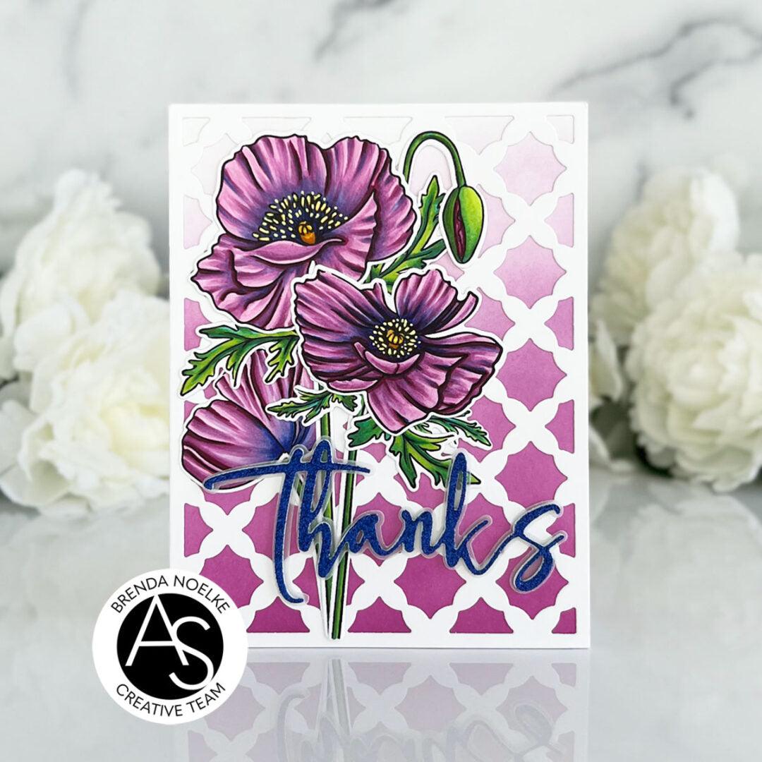Alex Syberia Designs Cindy Lou's Poppies Stamp Set