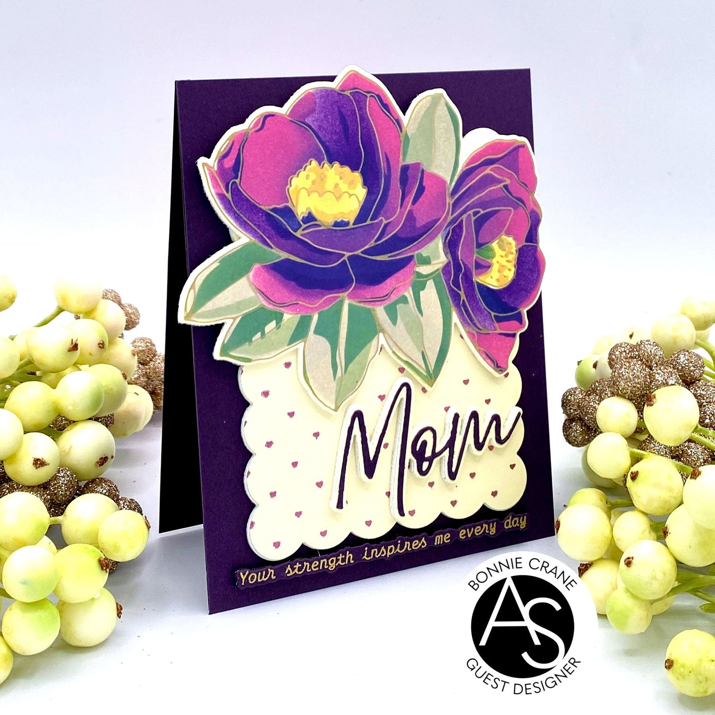 Alex Syberia Designs Heartfelt Blooms Die Set